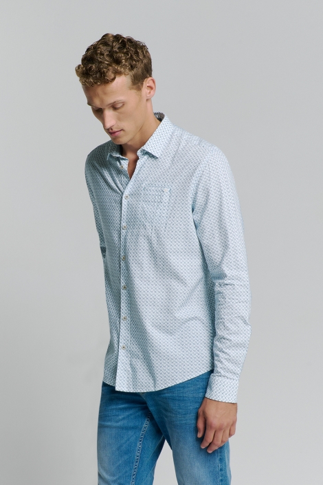 NO-EXCESS shirt allover printed